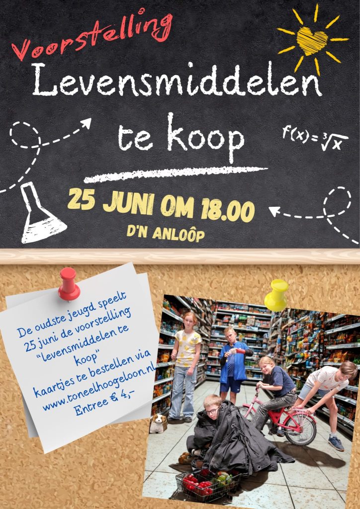 Voorstelling Levensmiddelen te koop